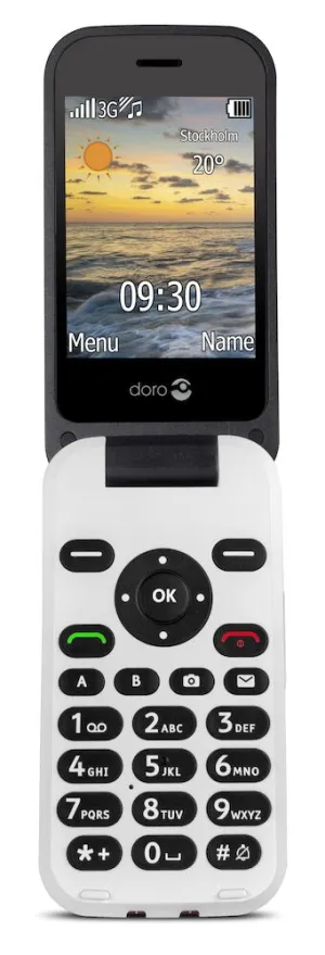 Doro 6620 Mobile Phone Flip Simple Calls Texts Pictures Senior Friendly Easy To Use