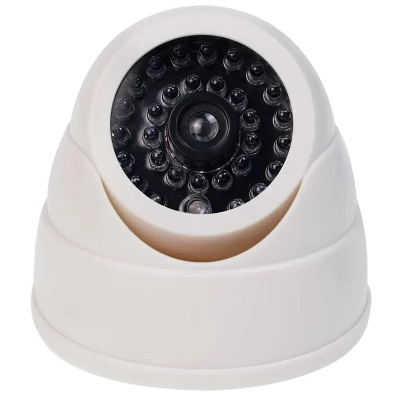 Dummy Security Camera: Red LED Light for Home Safety & Deterrence