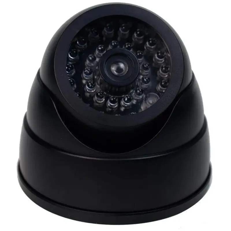 Dummy Security Camera: Red LED Light for Home Safety & Deterrence