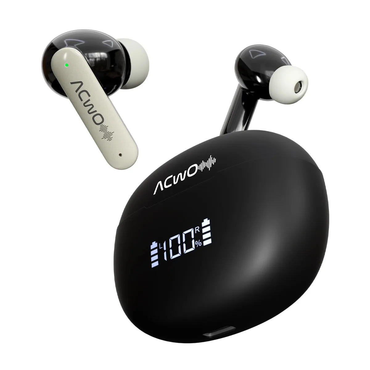 DwOTS 323-In-Ear Detection For Smart Music Control Charcoal Black