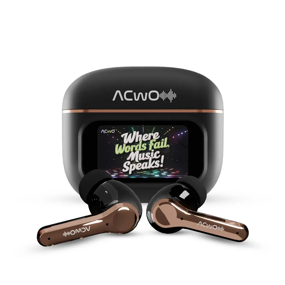 DwOTS Touch - Smart Touch Screen Display TWS Earbuds