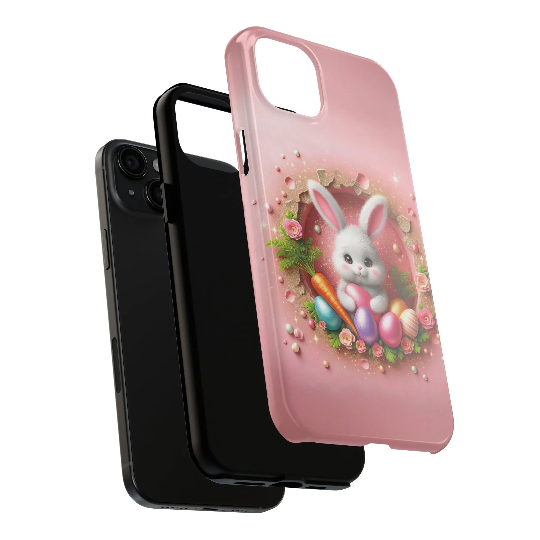 Easter Bunny Hole in the Wall design Tough Phone Case compatible with a large variety of iphone models