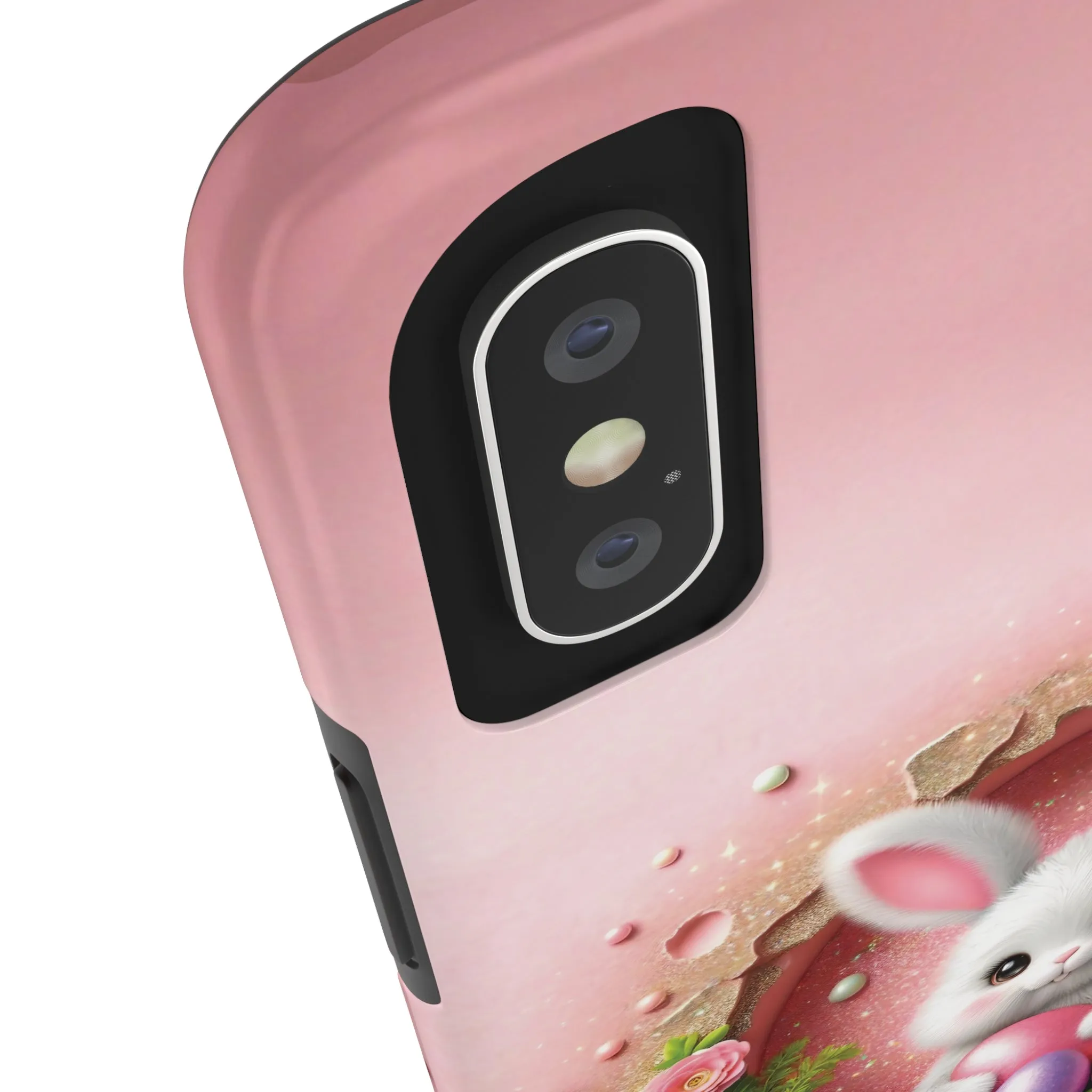 Easter Bunny Hole in the Wall design Tough Phone Case compatible with a large variety of iphone models