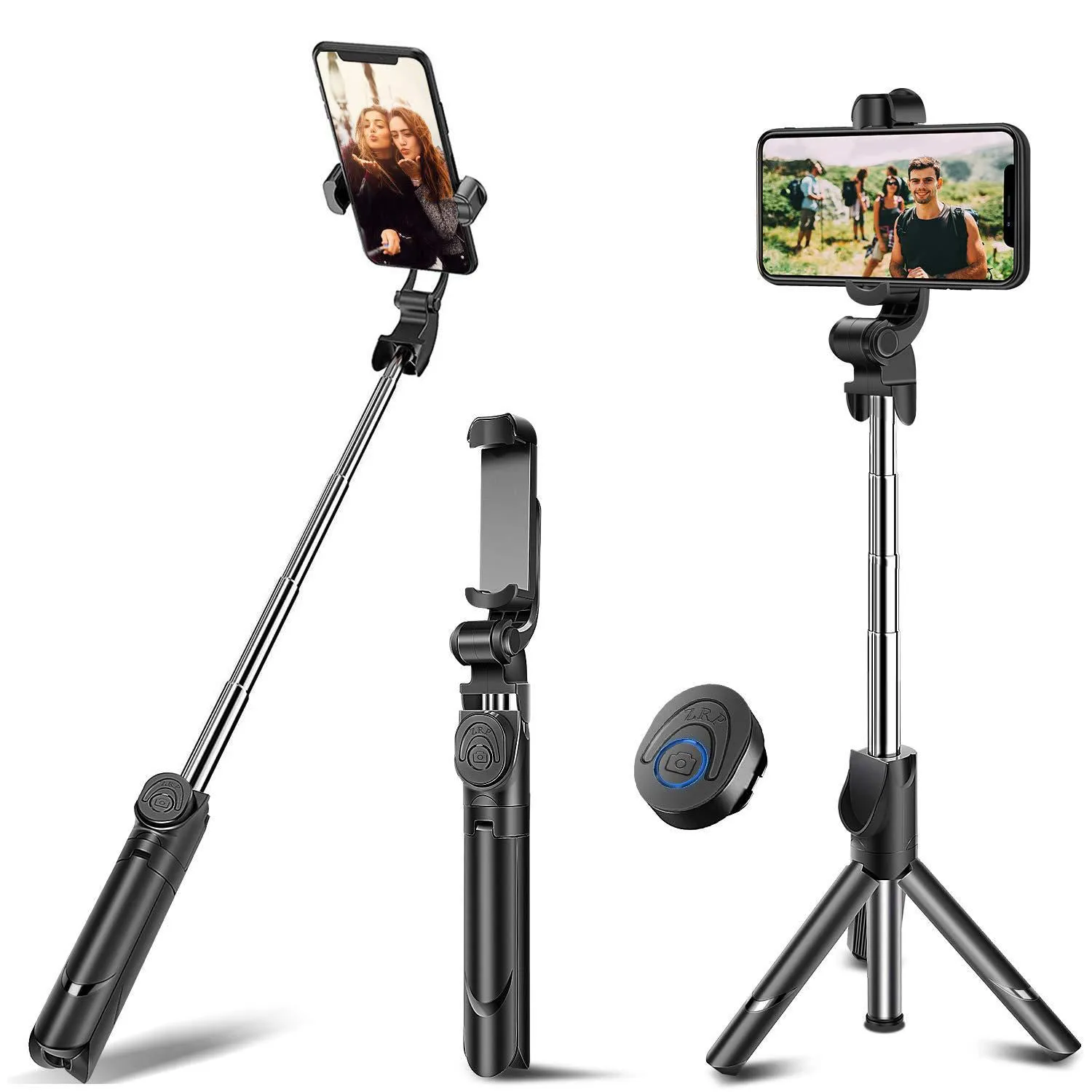 Extendable Selfie Stick Tripod with Wireless Remote and Tripod Stand Selfie