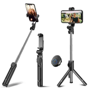 Extendable Selfie Stick Tripod with Wireless Remote and Tripod Stand Selfie