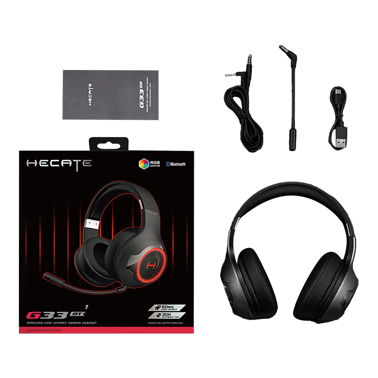 G33BT Low Latency Bluetooth Gaming Headphones