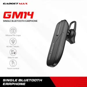 GADGET MAX GM14 BUSINESS BLUETOOTH HEADSET (V5.0), Signle Bluetooth Earbud