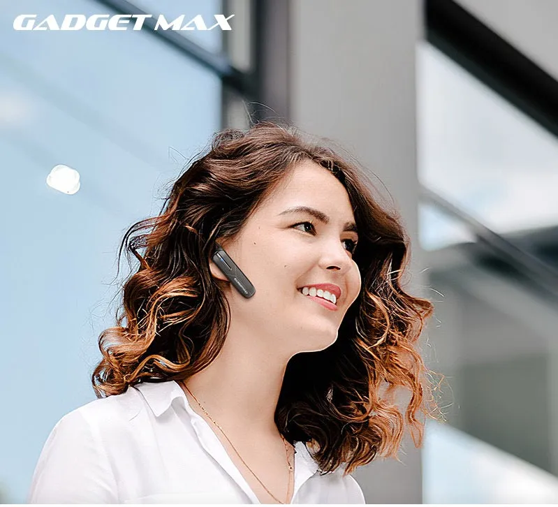 GADGET MAX GM14 BUSINESS BLUETOOTH HEADSET (V5.0), Signle Bluetooth Earbud