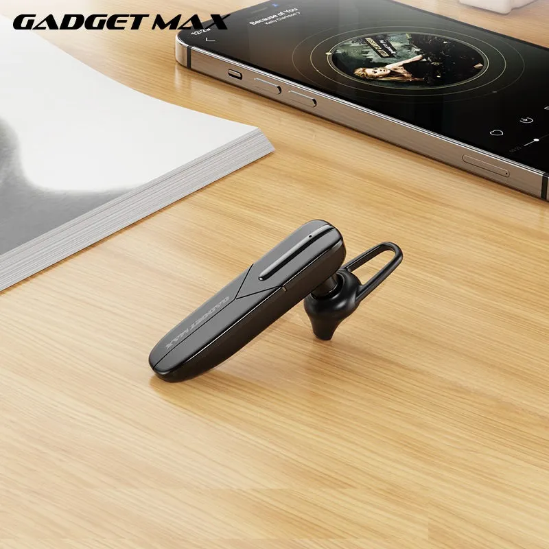 GADGET MAX GM14 BUSINESS BLUETOOTH HEADSET (V5.0), Signle Bluetooth Earbud