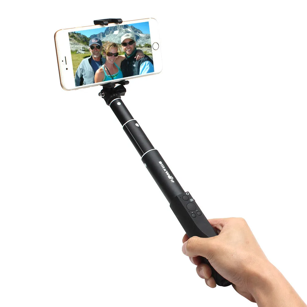 GOPRO/SMARTPHONE EXTENDABLE BLUETOOTH SELFIE STICK