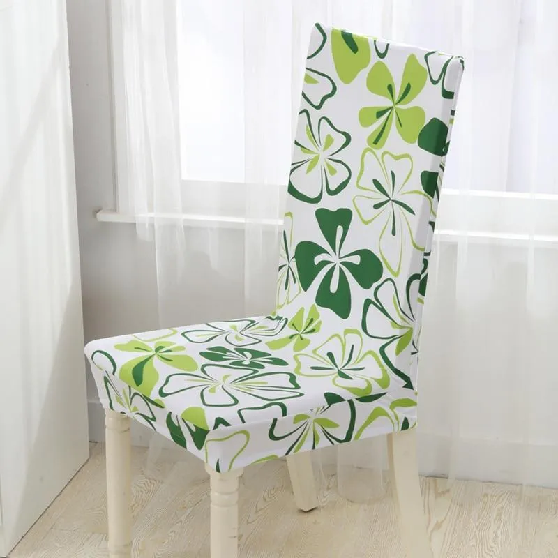 Green Clover - Extendable Chair Covers - The Sofa Cover House