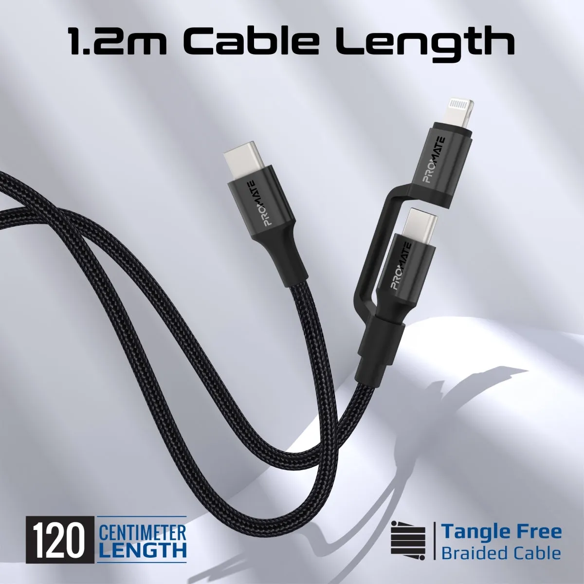 High Tensile Strength 60W High-Speed Multi-Device Charging Cable