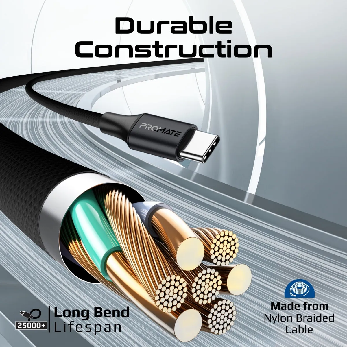 High Tensile Strength 60W High-Speed Multi-Device Charging Cable