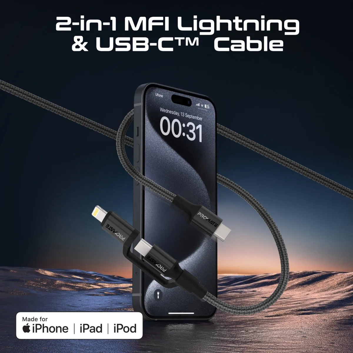 High Tensile Strength 60W High-Speed Multi-Device Charging Cable