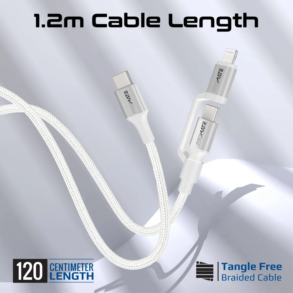 High Tensile Strength 60W High-Speed Multi-Device Charging Cable