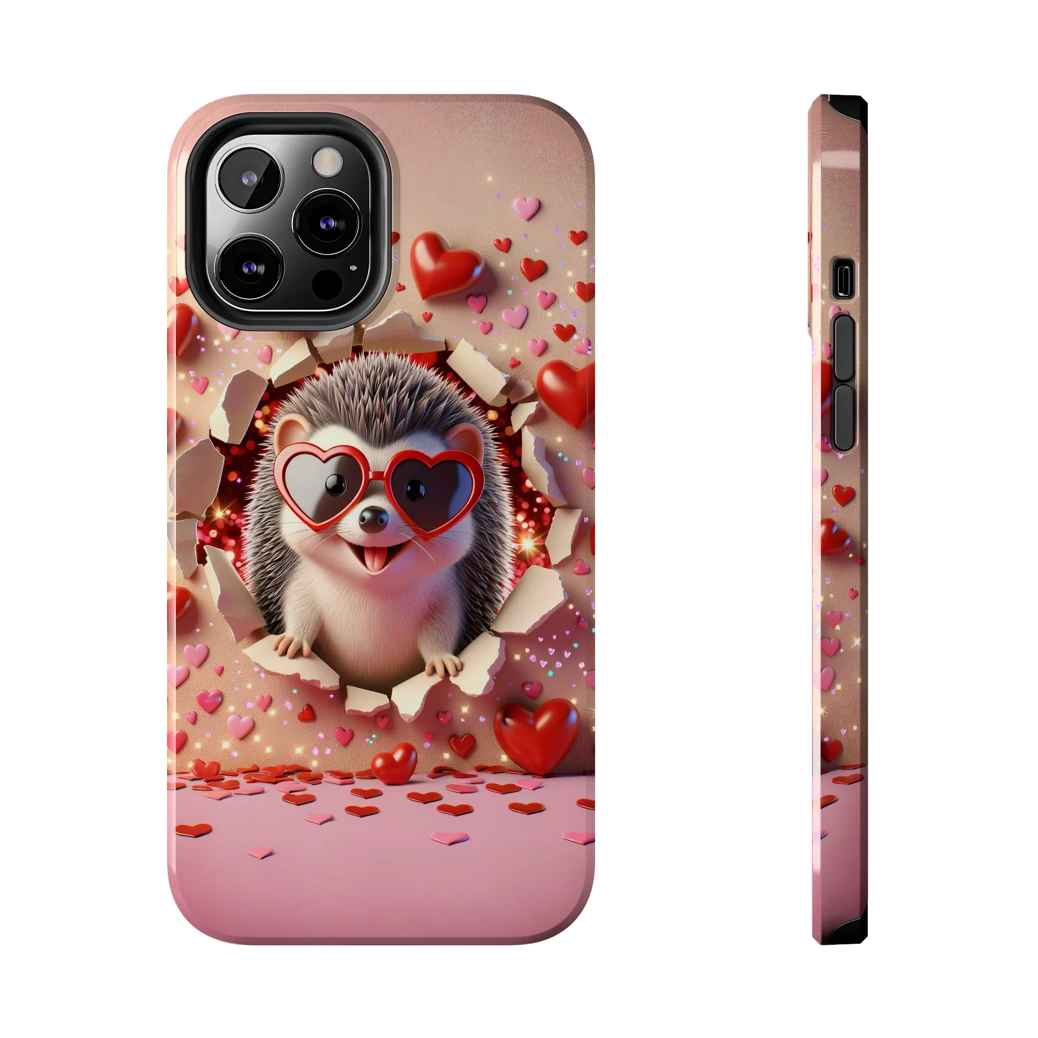 Hole in the wall Hedgehog Digital print Design Tough Phone Case compatible with a large variety of iPhone models, Gift, Phone Case