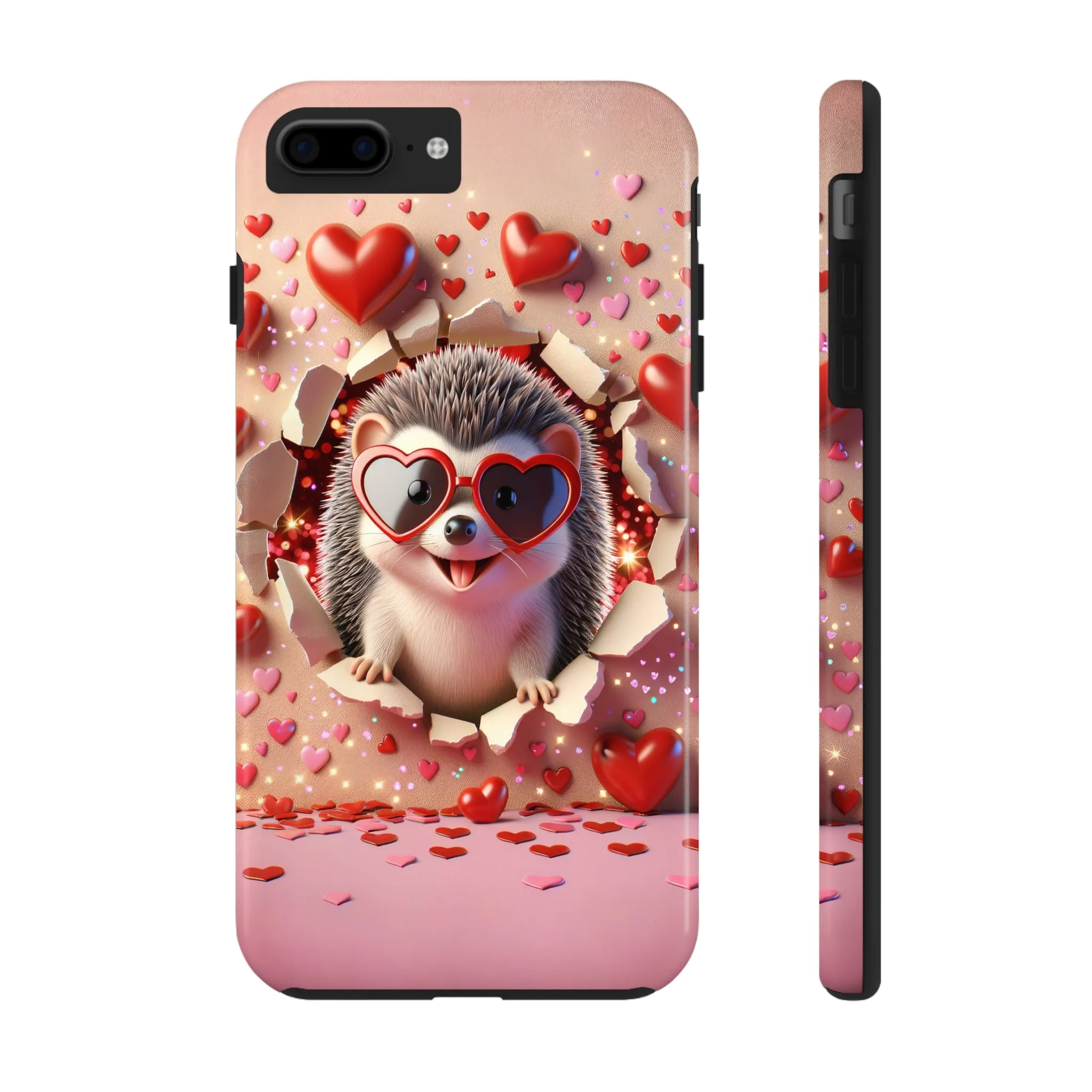 Hole in the wall Hedgehog Digital print Design Tough Phone Case compatible with a large variety of iPhone models, Gift, Phone Case