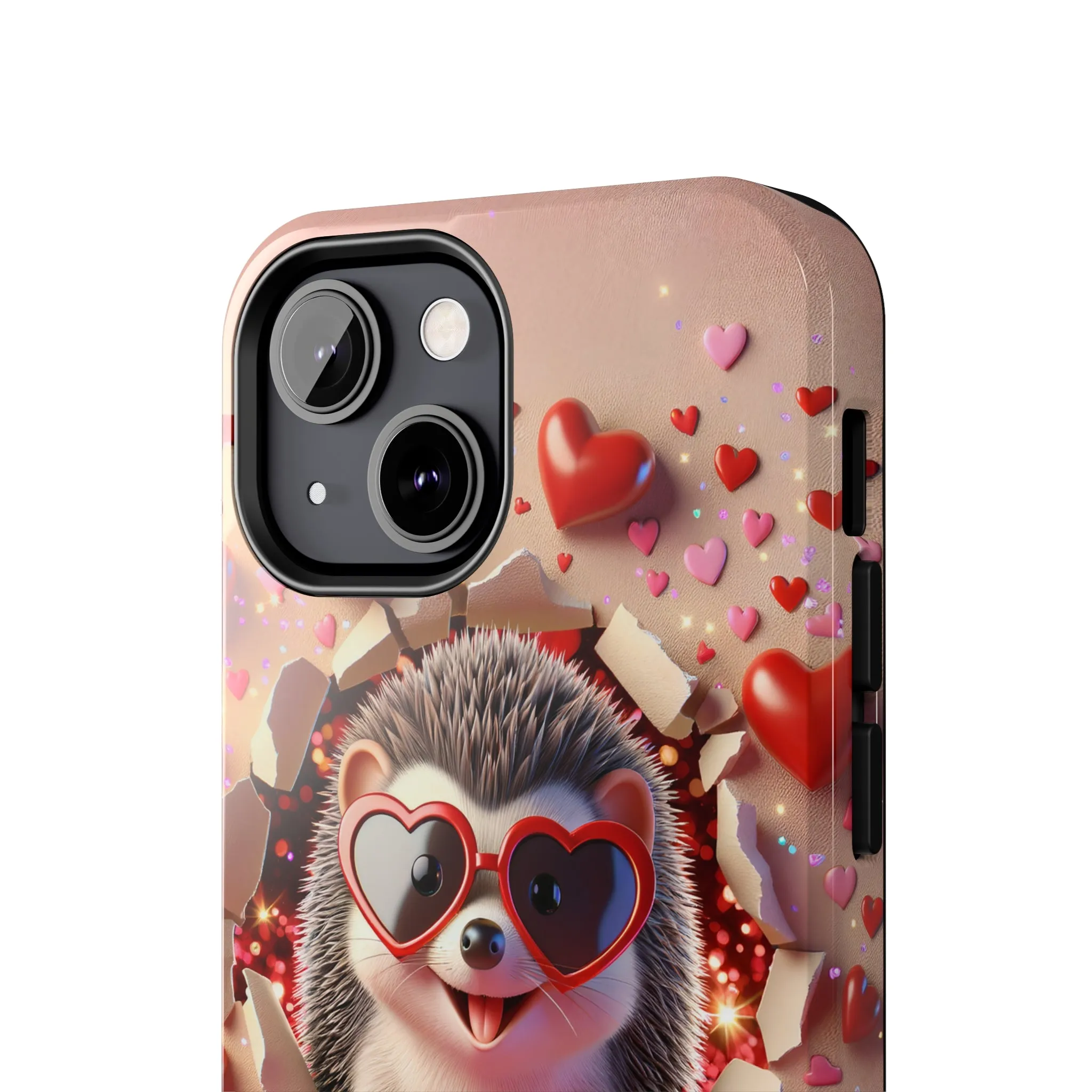 Hole in the wall Hedgehog Digital print Design Tough Phone Case compatible with a large variety of iPhone models, Gift, Phone Case