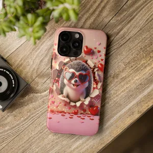 Hole in the wall Hedgehog Digital print Design Tough Phone Case compatible with a large variety of iPhone models, Gift, Phone Case