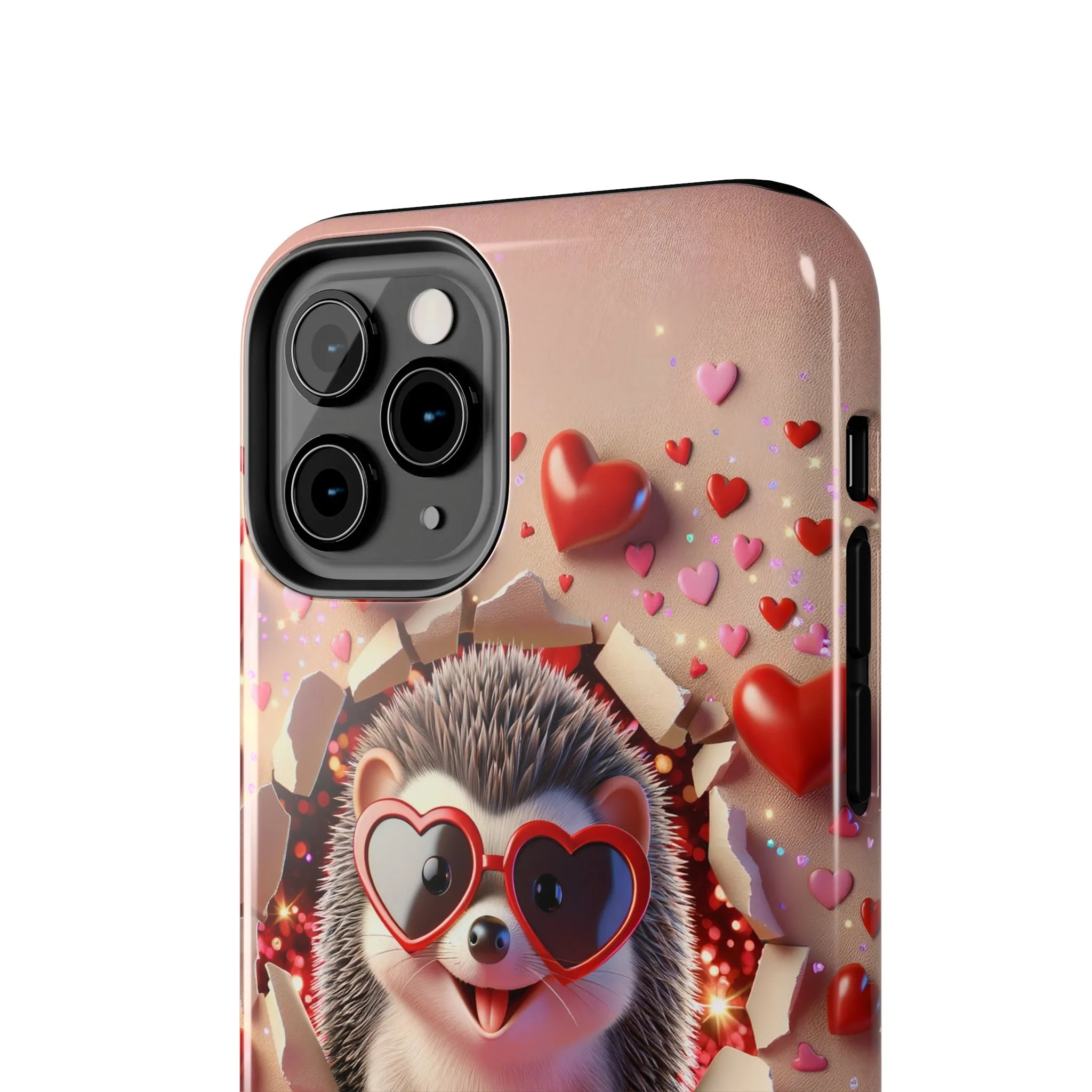 Hole in the wall Hedgehog Digital print Design Tough Phone Case compatible with a large variety of iPhone models, Gift, Phone Case