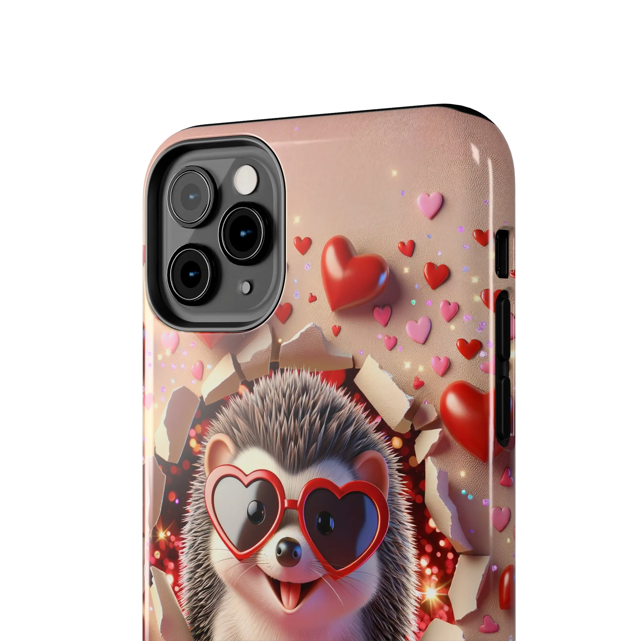 Hole in the wall Hedgehog Digital print Design Tough Phone Case compatible with a large variety of iPhone models, Gift, Phone Case