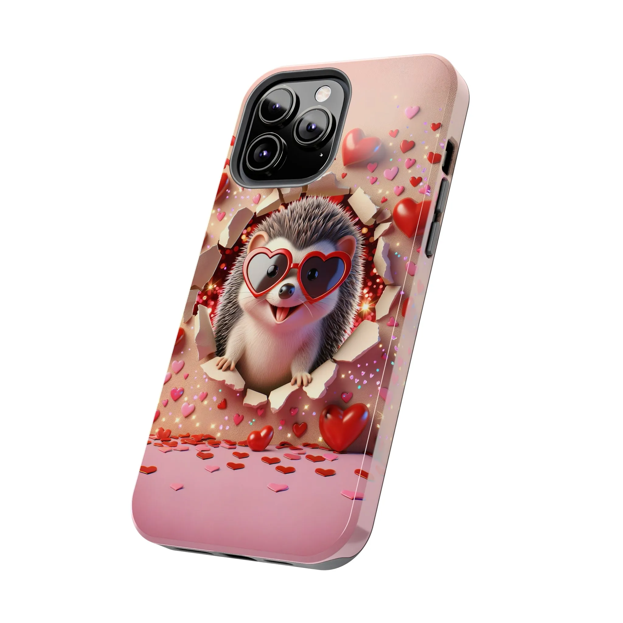 Hole in the wall Hedgehog Digital print Design Tough Phone Case compatible with a large variety of iPhone models, Gift, Phone Case