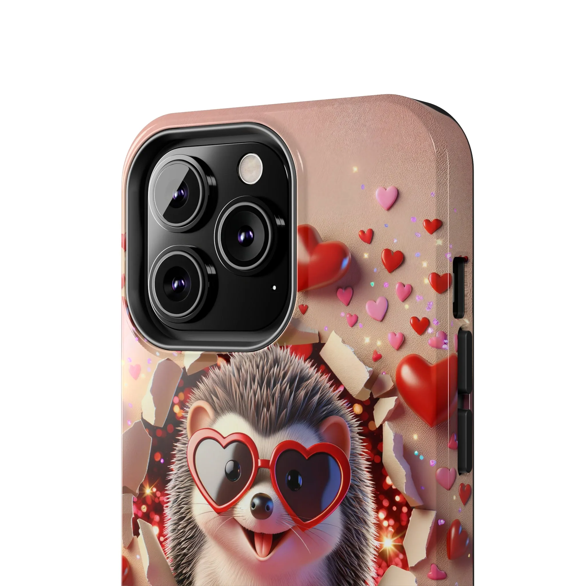 Hole in the wall Hedgehog Digital print Design Tough Phone Case compatible with a large variety of iPhone models, Gift, Phone Case