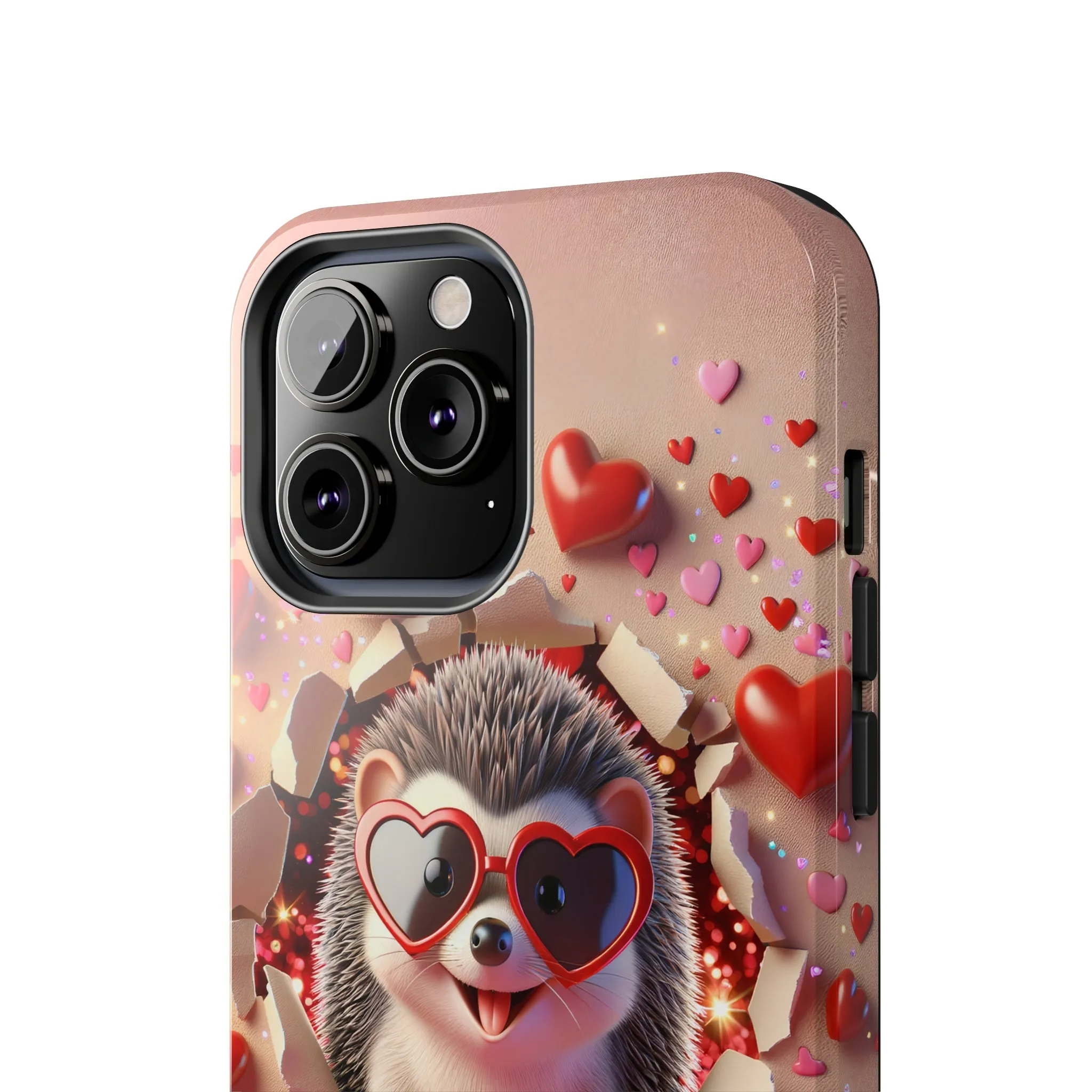 Hole in the wall Hedgehog Digital print Design Tough Phone Case compatible with a large variety of iPhone models, Gift, Phone Case