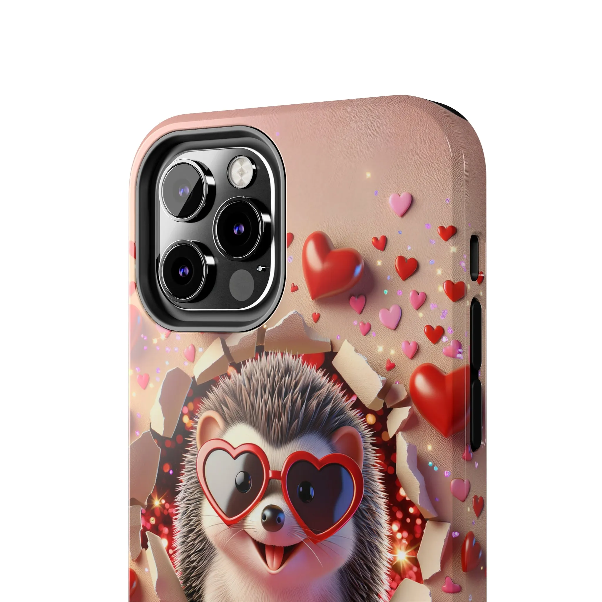 Hole in the wall Hedgehog Digital print Design Tough Phone Case compatible with a large variety of iPhone models, Gift, Phone Case