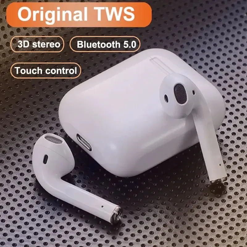 i12 TWS Stereo Wireless 5.0 Bluetooth Earbuds Headset with Charging Box