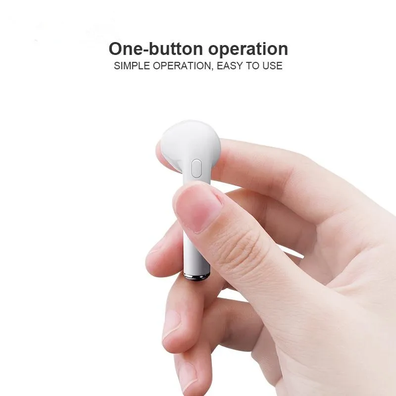 i7s Tws Bluetooth Earphones Mini Wireless Earbuds Sport Handsfree Earphone Cordless Headset with Charging Box for xiaomi Phone