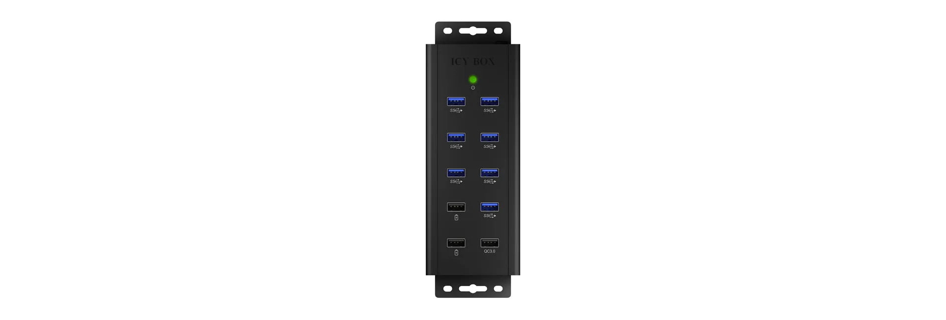 Icy Box Ib-Hub1703-Qc3 Usb 3.0 Hub 7-Port 7Xusb 3.0; 3Xladeanschluss Qc3.0