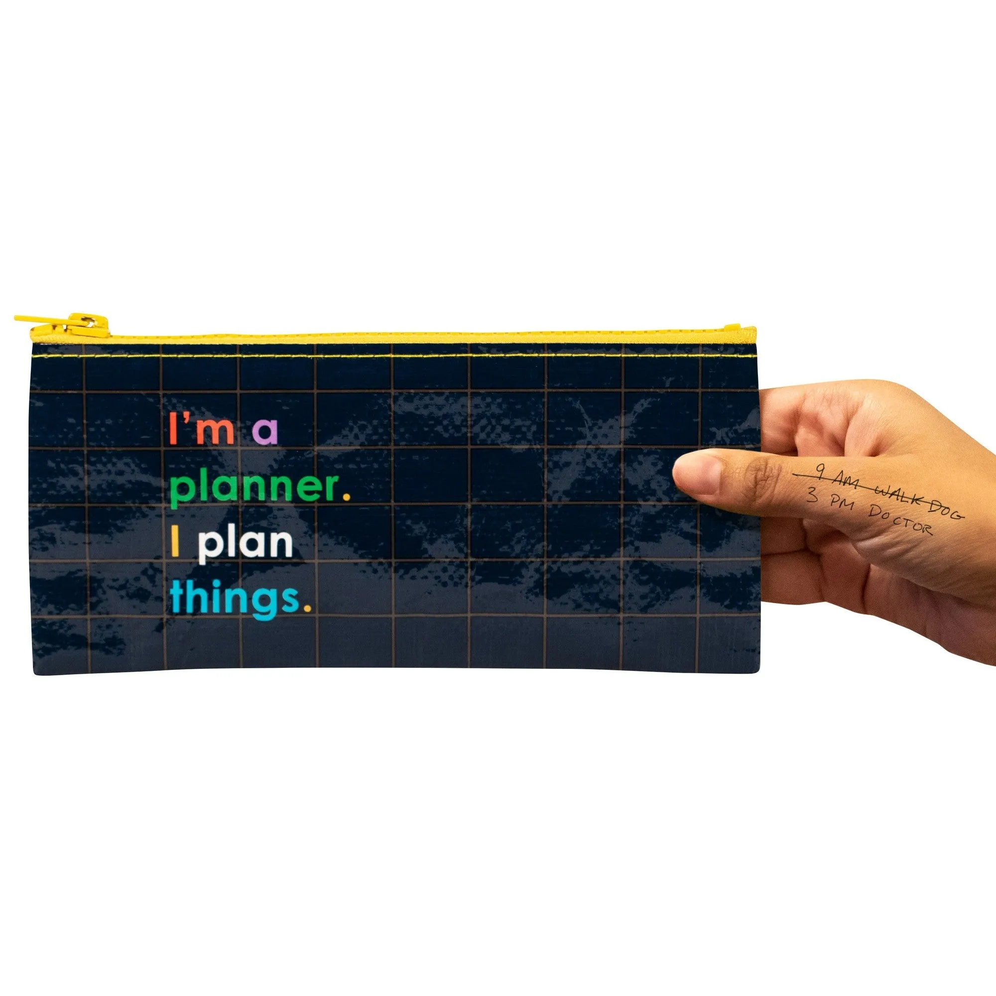 I'm A Planner I Plan Things Pencil Case | 4.25" x 8.5" | BlueQ at GetBullish