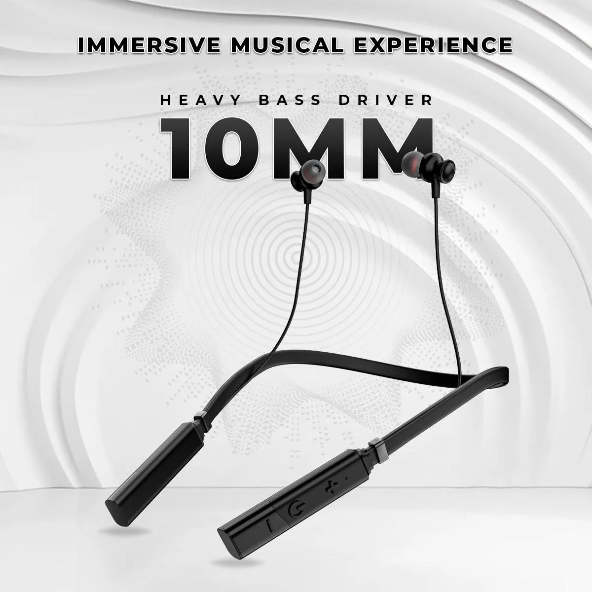 iNFiRe FireBand upto 20 Hours PlayTime , IPX4 with High Bass Magnetic Drivers NeckBand