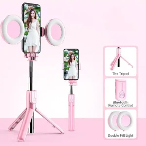 iPhone Selfie Stick with LED Light & Tripod - Ultimate 4-in-1 Capture Tool for Perfect Photos