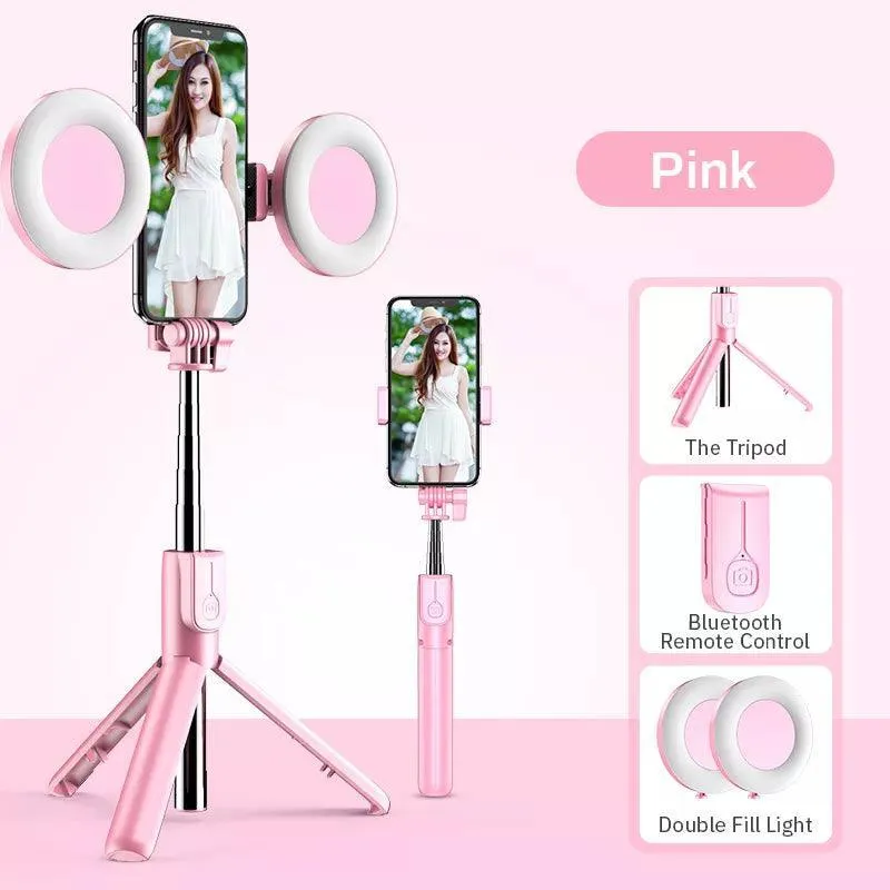 iPhone Selfie Stick with LED Light & Tripod - Ultimate 4-in-1 Capture Tool for Perfect Photos