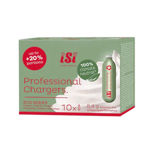 iSi 070701 Eco Series N2O Cream Charger, Box of 10