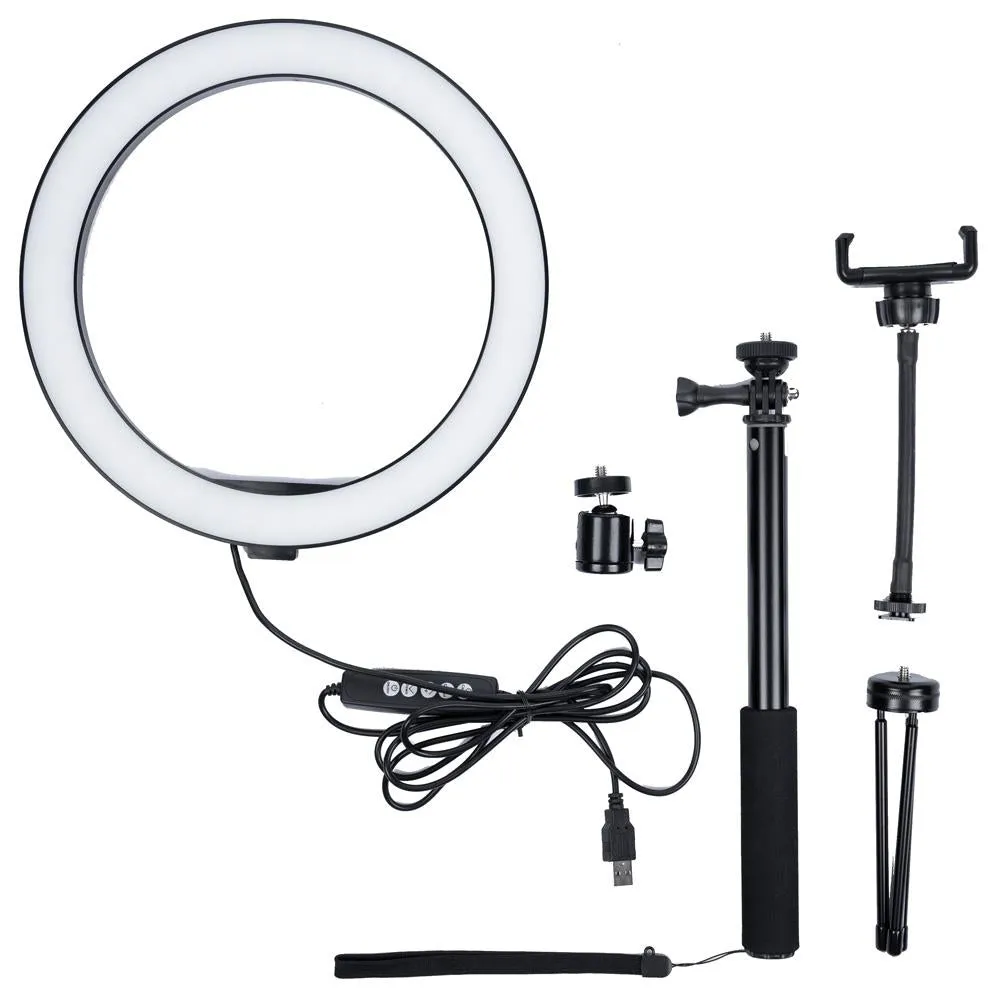 LED 10" USB Desk Ring Light - 'Selena'