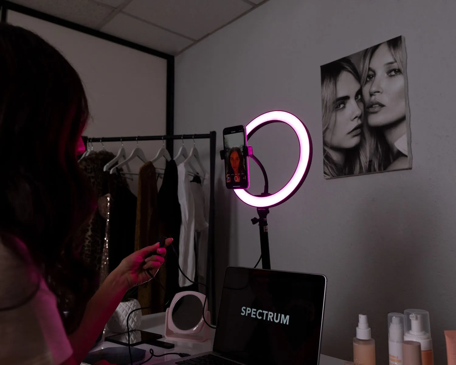 LED 10" USB Desk Ring Light - 'Selena'