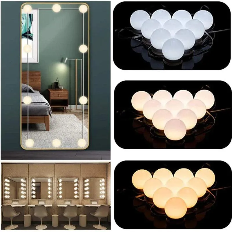 LED Vanity Light Bulbs: Hollywood Glamour USB Dimmable Lighting