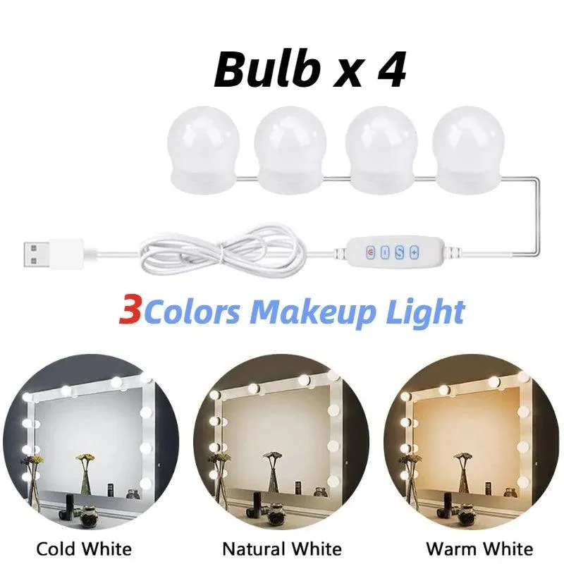 LED Vanity Light Bulbs: Hollywood Glamour USB Dimmable Lighting