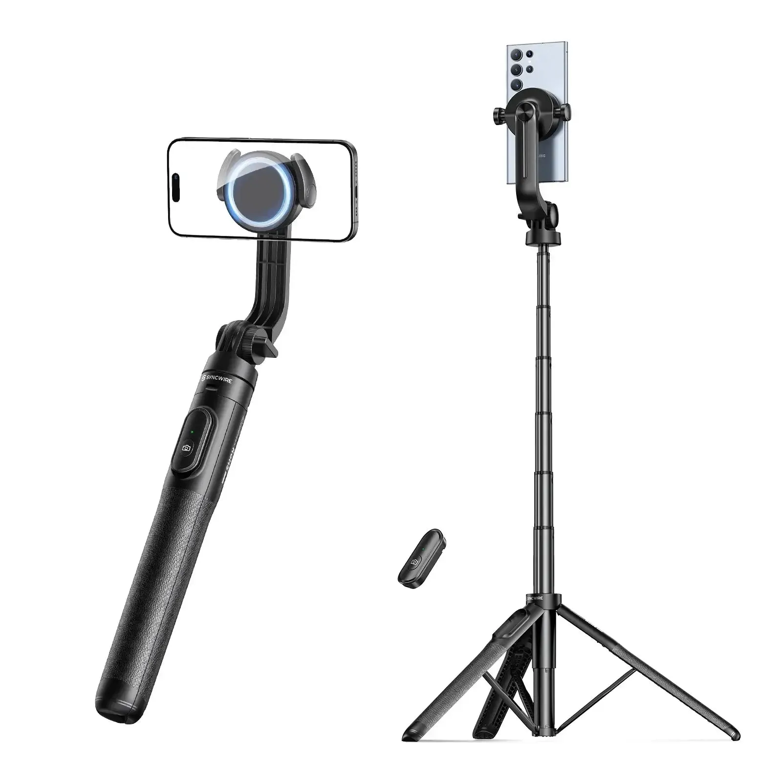 Magnetic & 360° Rotatable Selfie Stick Tripod