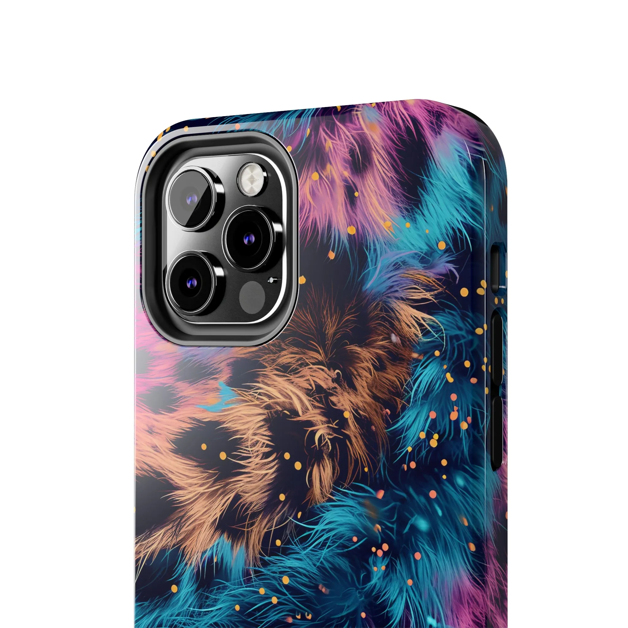 Multicolor unique leopard Pattern Design Tough Phone Case compatible with a large variety of iPhone models, Gift, Phone Case