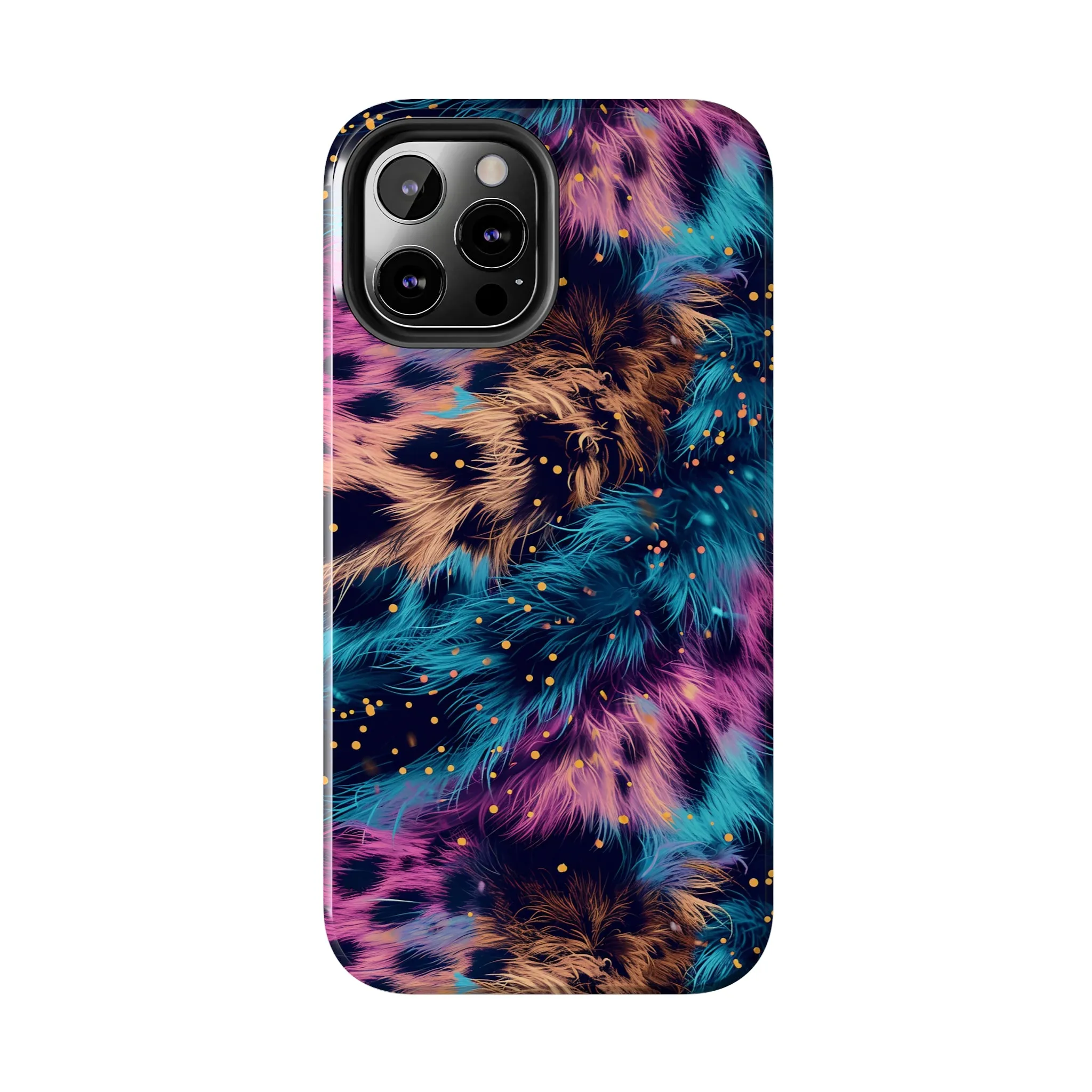 Multicolor unique leopard Pattern Design Tough Phone Case compatible with a large variety of iPhone models, Gift, Phone Case