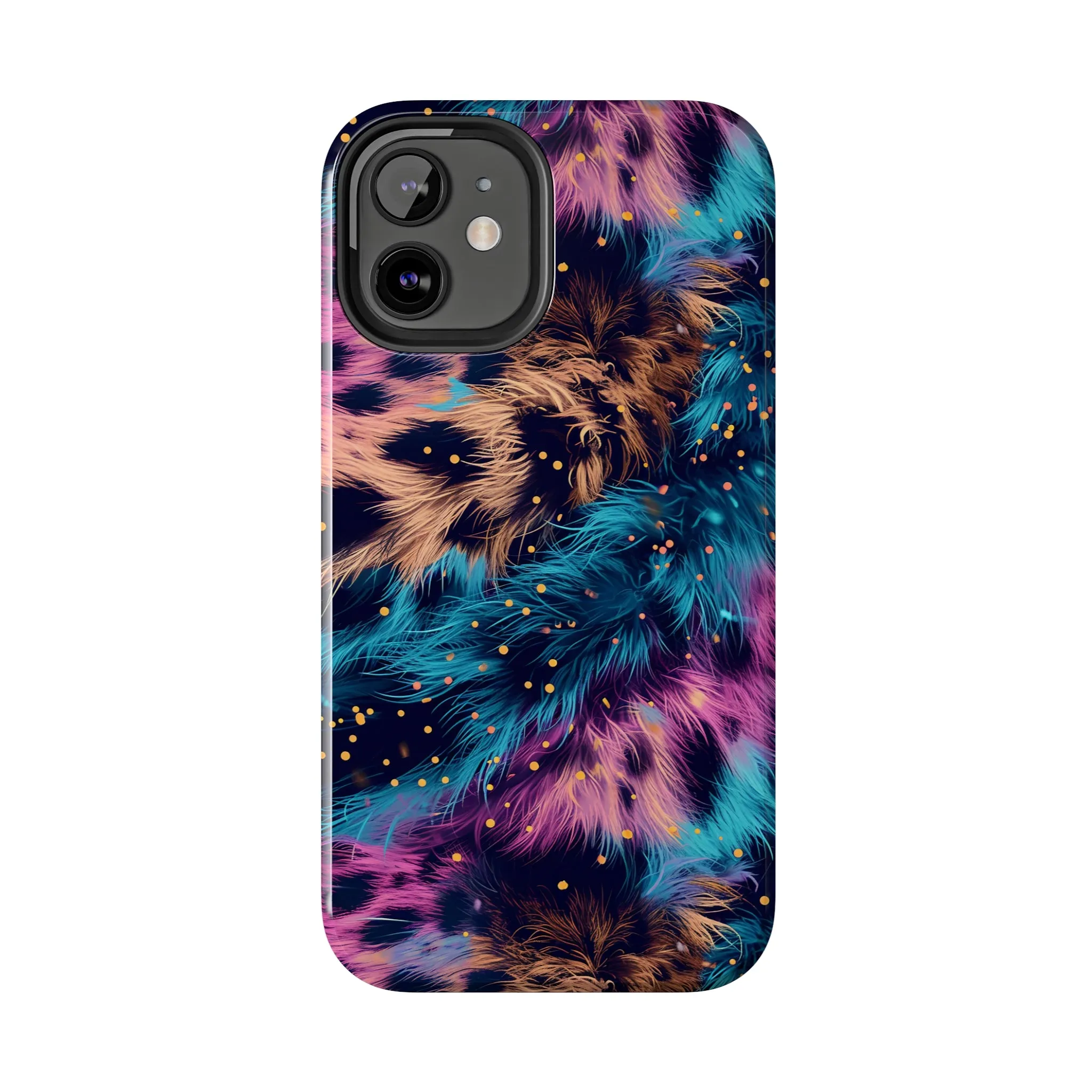 Multicolor unique leopard Pattern Design Tough Phone Case compatible with a large variety of iPhone models, Gift, Phone Case