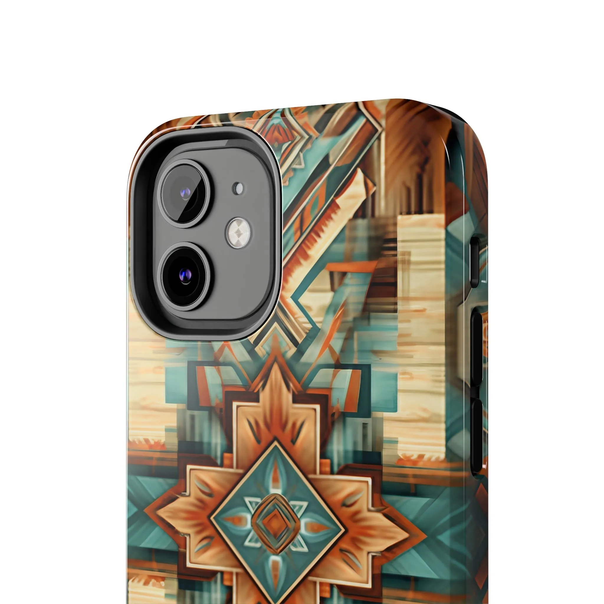 Native American Pattern Design Tough Phone Case compatible with a large variety of iPhone models, Gift, Phone Case