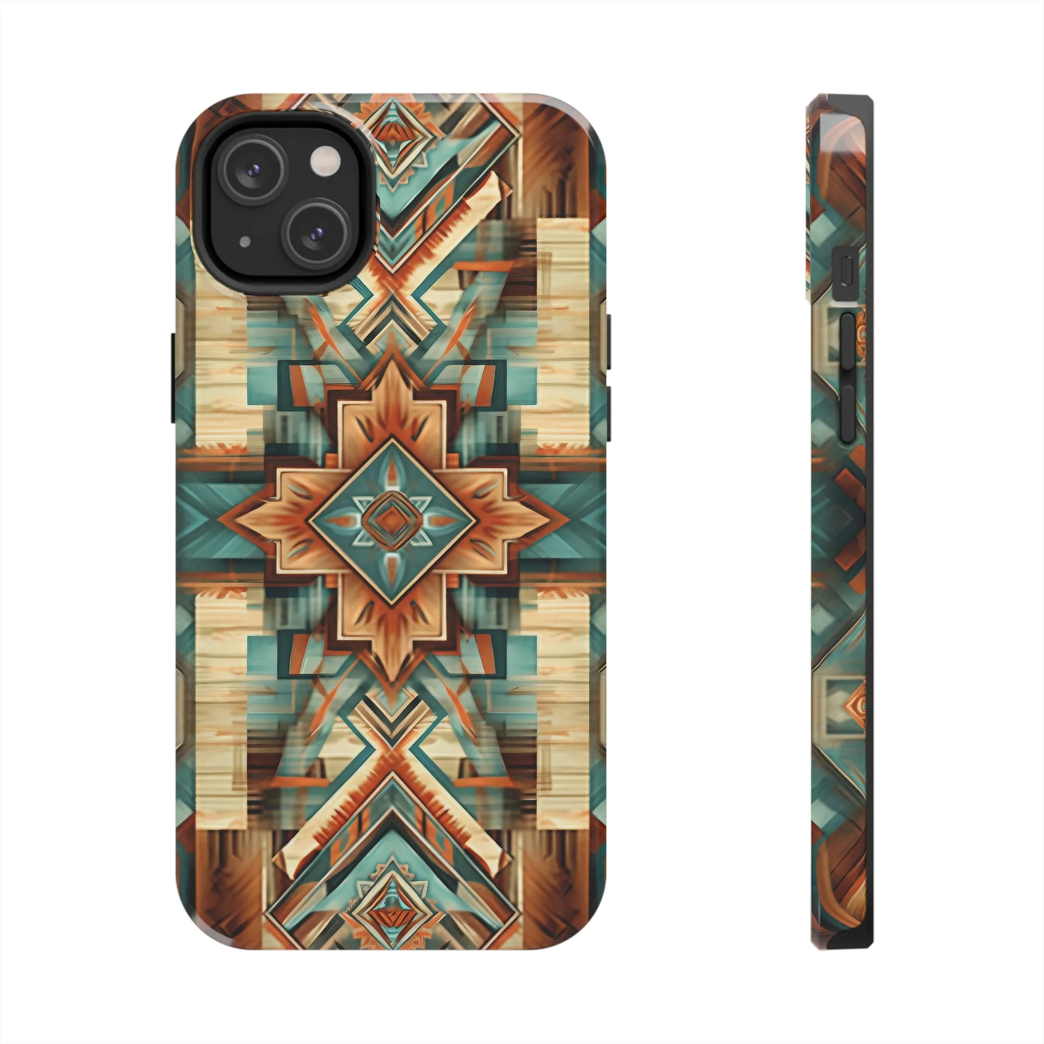 Native American Pattern Design Tough Phone Case compatible with a large variety of iPhone models, Gift, Phone Case