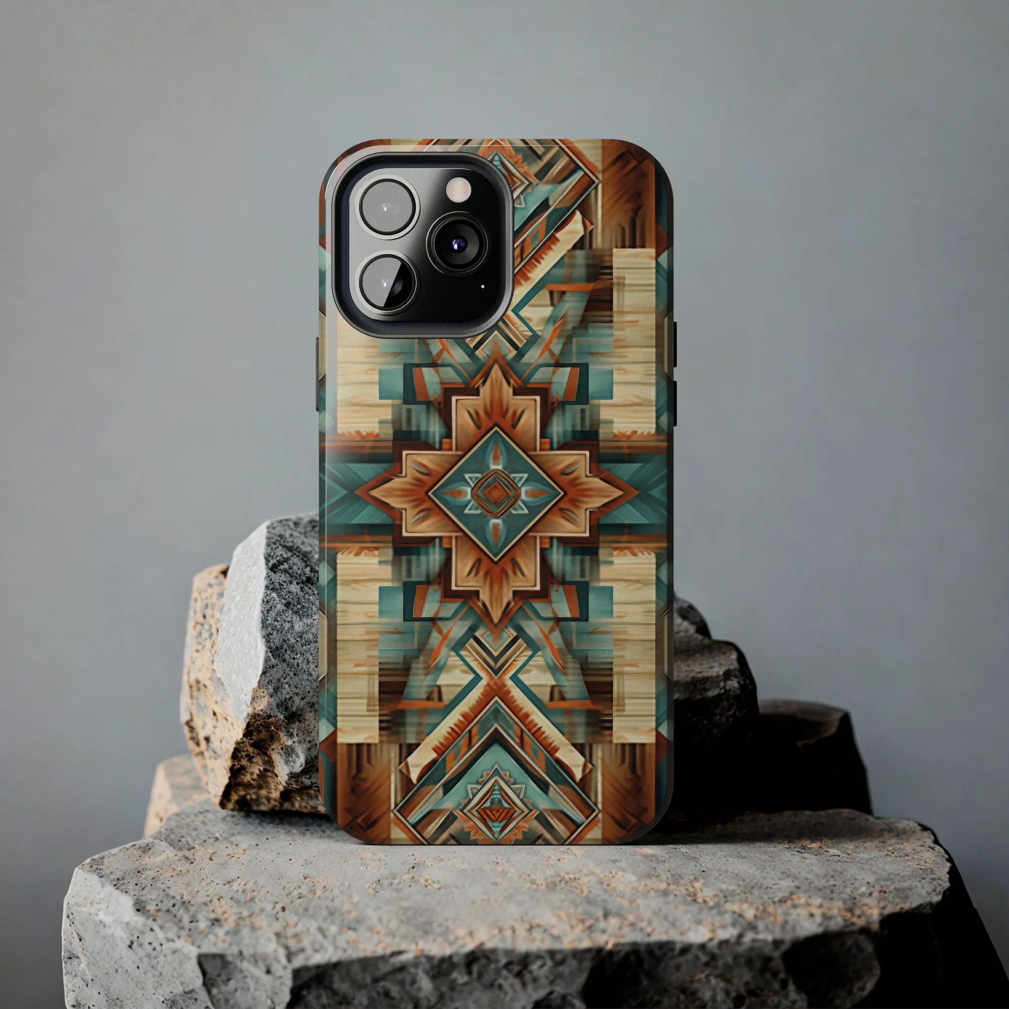 Native American Pattern Design Tough Phone Case compatible with a large variety of iPhone models, Gift, Phone Case