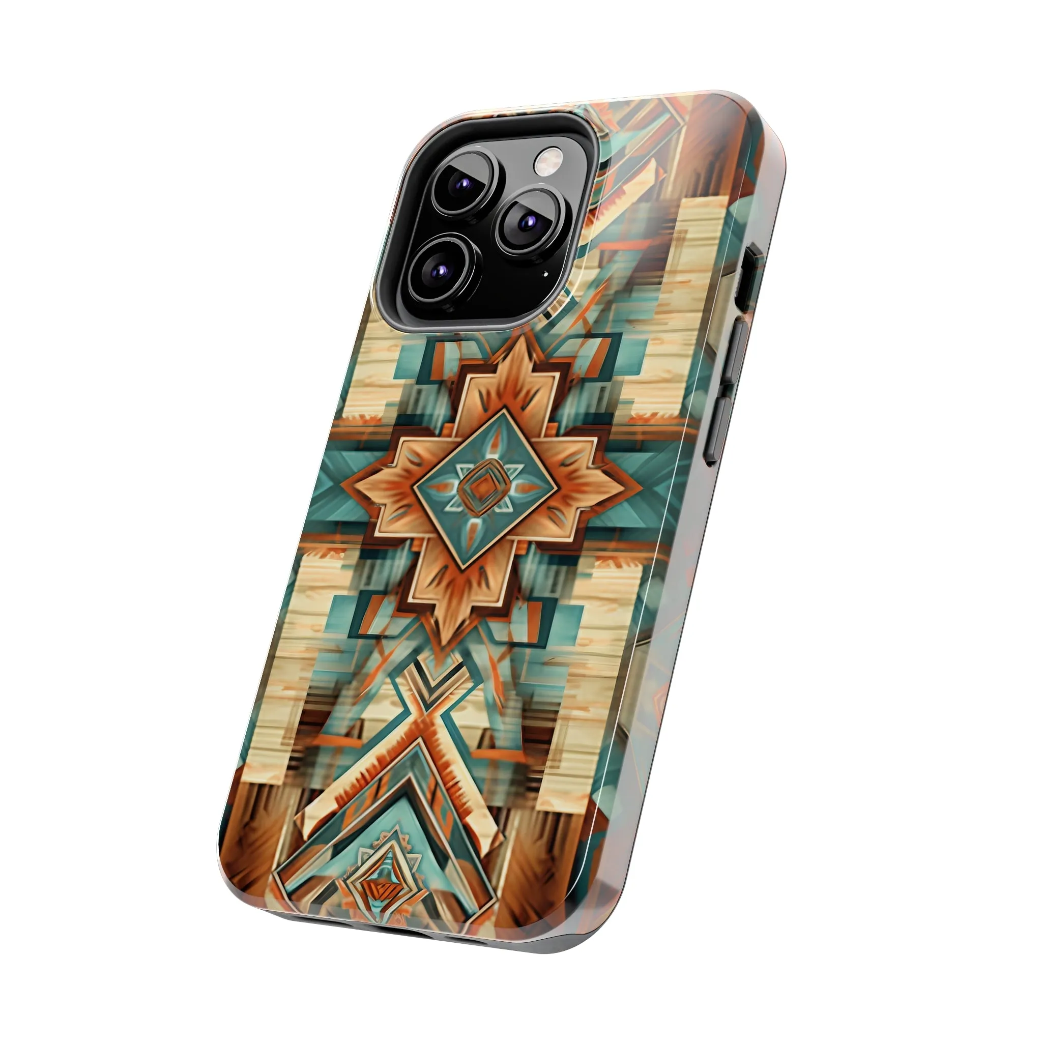 Native American Pattern Design Tough Phone Case compatible with a large variety of iPhone models, Gift, Phone Case