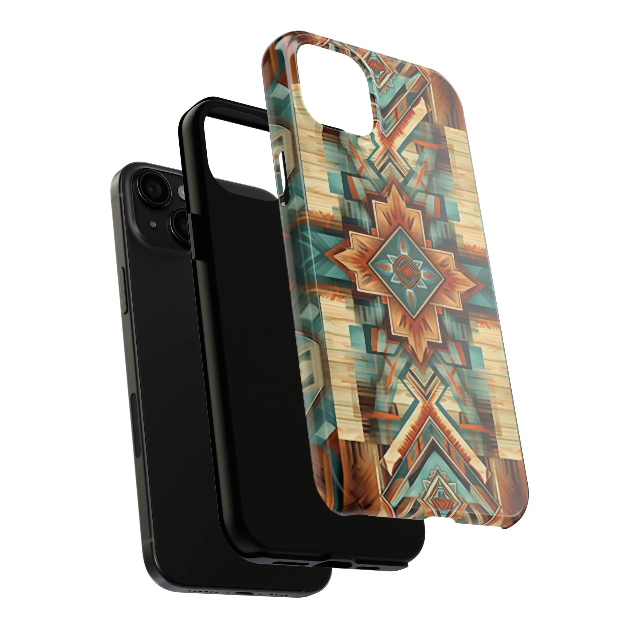 Native American Pattern Design Tough Phone Case compatible with a large variety of iPhone models, Gift, Phone Case